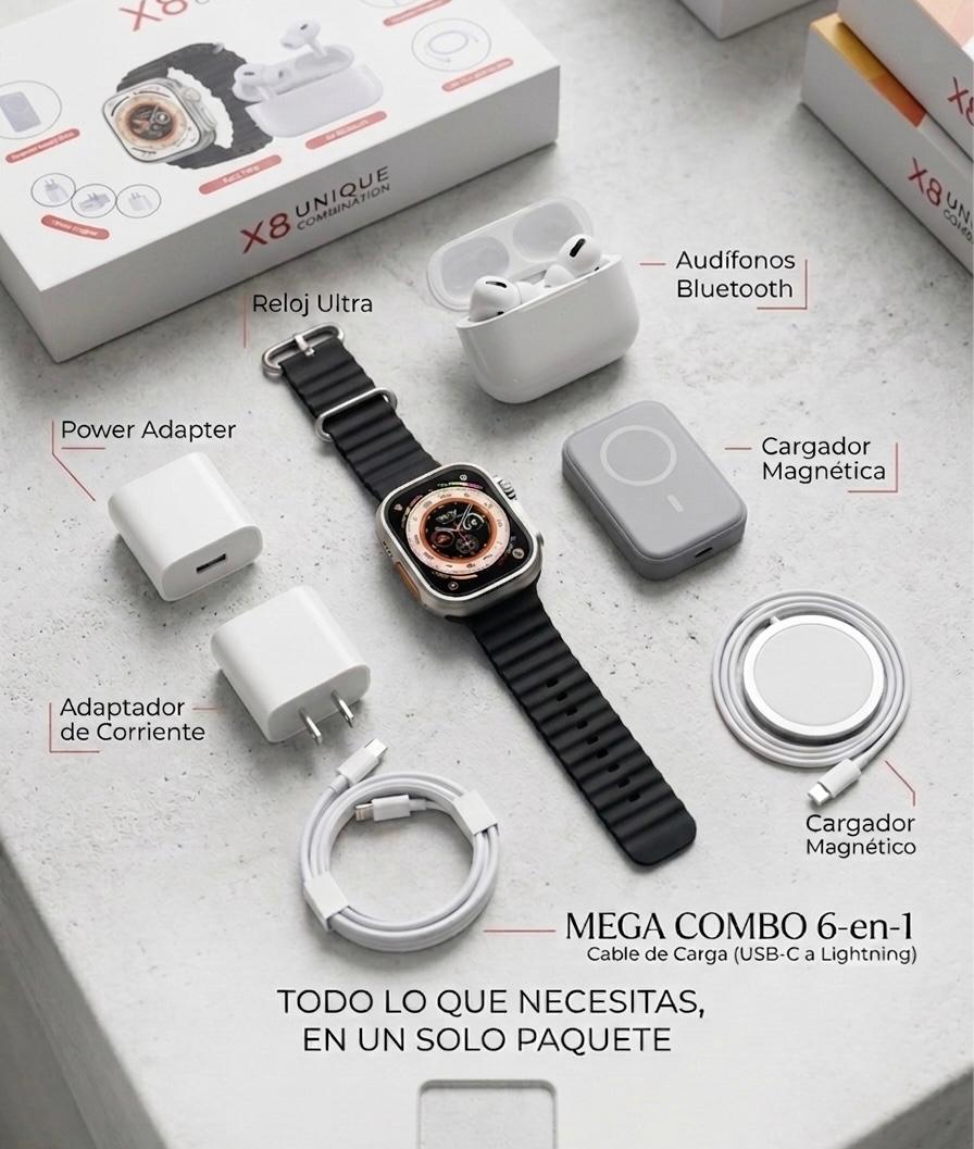 COMBO SMARTWATCH X8 6 EN 1